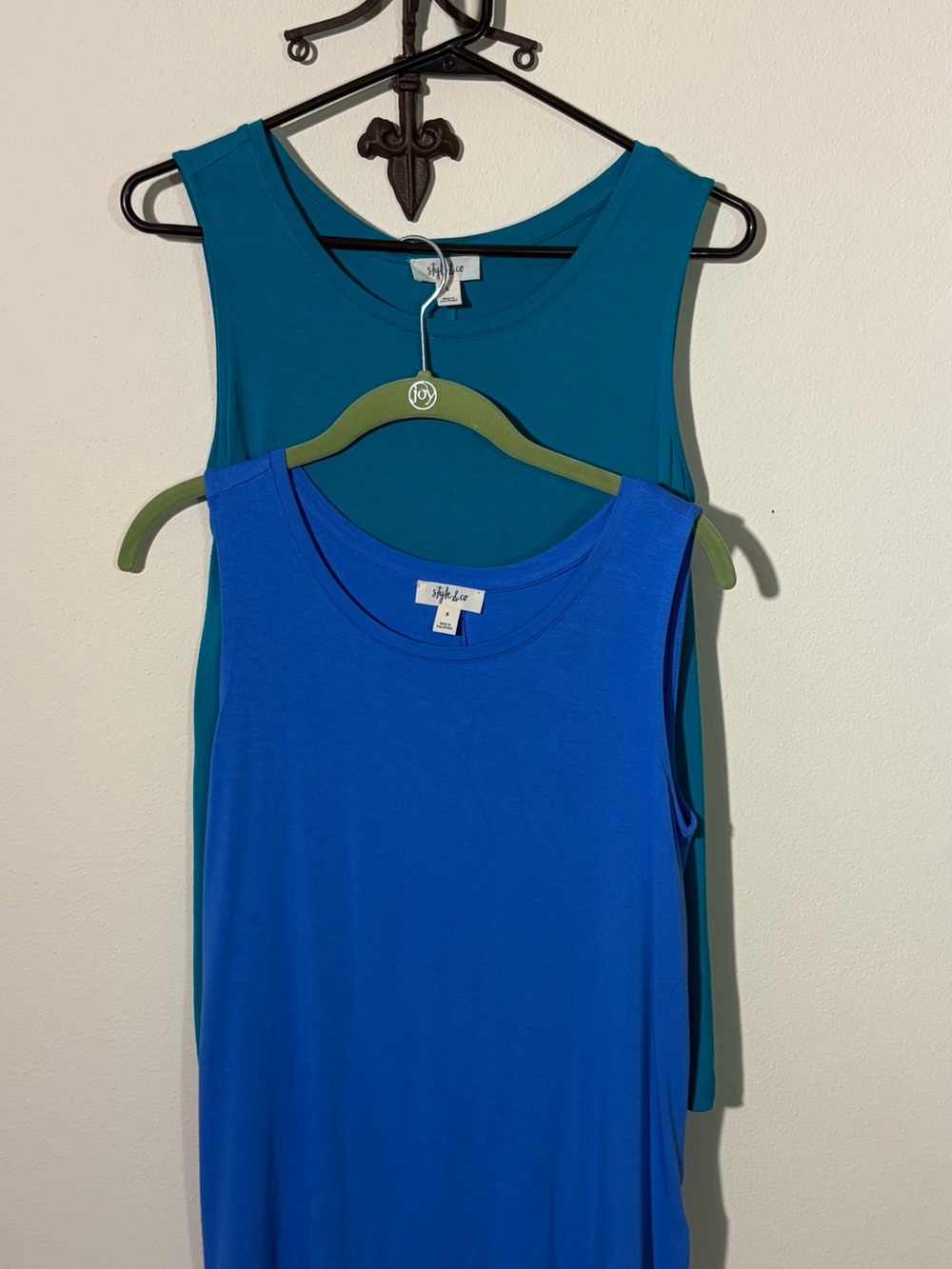 Style & Co. Women’s Tank Tops - Teal & Royal Blue Duo